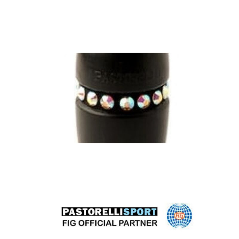 Elastic-with-stones-for-clubs-MASHA-Black--PAIR-(2-pieces)-02811