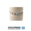 Elastic-with-stones-for-clubs-MASHA-White--PAIR-(2-pieces)-02726